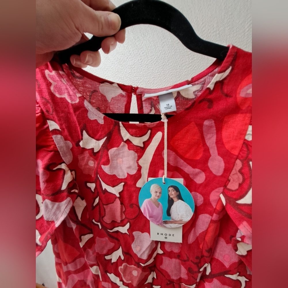 RHODE x Target Zinnia Floral Midi Dress - Picture 8 of 8